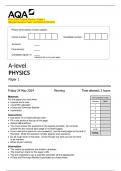 AQA&lowbar;2024&colon; A-level Physics - Paper 1  &lpar;Merged Question Paper and Marking Scheme&rpar; 
