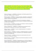 SFDC ADMIN Test 2025 Practice Test Bank With 300  Questions And Correct Verified Answers&sol; SFDC Admin  Exam 2025&sol; Salesforce Admin Exam 2025 &lpar;Brand  New&excl;&rpar;  What are Campaigns&quest; - ANSW&period;&period;A Campaign is any Marketing project that you  want to plan&comma; manage and t