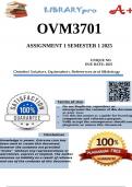 OVM3701 Assignment 1 &lpar;100&percnt; COMPLETE ANSWERS&rpar; Semester 1 2025