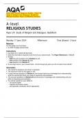 AQA&lowbar;2024&colon; A-level Religious Studies - Paper 2A  Study of Religion and Dialogues&colon; Buddhism&period;  &lpar;Merged Question Paper and Marking Scheme&rpar; 