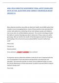 WGU D514 OBJECTIVE ASSESSMENT FINAL LATEST EXAM 2025  WITH ACTUAL QUESTIONS AND CORRECT ANSWERS&sol;ALREADY  GRADED A&plus;