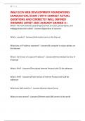 WGU D276 WEB DEVELOPMENT FOUNDATIONS EXAM&lpar;ACTUAL EXAM &rpar; WITH CORRECT ACTUAL QUESTIONS AND CORRECTLY WELL DEFINED ANSWERS LATEST 2025 ALREADY GRADED A&plus;