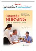 Test bank for Fundamentals of Nursing&colon; Concepts and Competencies for Practice 9th Edition by Ruth F Craven Constance J Hirnle&period; All Chapters 1-43