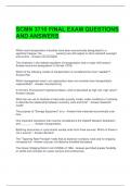 SCMN 3710 FINAL EXAM QUESTIONS AND ANSWERS 