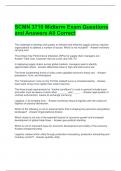 SCMN 3710 Midterm Exam Questions and Answers All Correct 