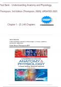 Test Bank - Understanding Anatomy and Physiology&comma; Thompson&comma; 3rd Edition &lpar;Thompson&comma; 2020&rpar;&comma; Chapter 1 - 25