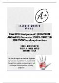 BSW3703 Assignment 1 &lpar;COMPLETE ANSWERS&rpar; Semester 1 100&percnt; TRUSTED SOlUTIONS and explanations