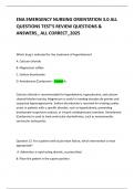ENA EMERGENCY NURSING ORIENTATION 3&period;0 ALL QUESTIONS TEST&rsquo;S REVIEW QUESTIONS & ANSWERS&lowbar; ALL CORRECT&lowbar;2025 