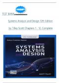 Test Bank for Systems Analysis and Design 12th Shelly Cashman&comma; Gary B&period; Shelly and Harry J&period; Rosenblatt
