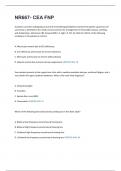 NR667- CEA FNP&period; 460 Questions And Answers 