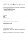 OSCE 2022 Exam Questions & Answers