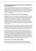 Social Ecological Model and Multiple Levels of Influence on Health Behavior&colon; A Focus on Smoking Cessation