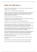 EDUC 181 UNC Exam 1 questions and answers all are correct 2025 graded A&plus;