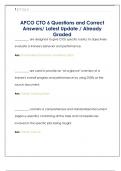 APCO CTO 6 Questions and Correct  Answers&sol; Latest Update &sol; Already  Graded