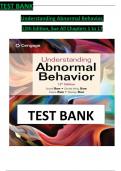 Test Bank for Understanding Abnormal Behavior&comma; 12th Edition&comma; Sue All Chapters 1-17