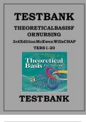 Test bank for theoretical basis for nursing 3rd edition mcewen wills