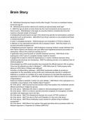 Brain Story QUESTIONS WITH DETAILED VERIFIED ANSWERS &lpar;100&percnt; CORRECT ANSWERS&rpar; &sol;ALREADY GRADED A&plus;