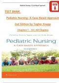TEST BANK For Pediatric Nursing- A Case-Based Approach&comma; 2nd Edition by &lpar;Tagher&comma; 2025&rpar;&comma; Verified Chapters 1 - 34&comma; Complete Newest Version