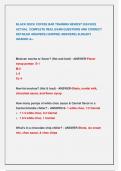 BLACK ROCK COFFEE BAR TRAINING NEWEST 2024&sol;2025  ACTUAL COMPLETE REAL EXAM QUESTIONS AND CORRECT  DETAILED ANSWERS &lpar;VERIFIED ANSWERS&rpar; ALREADY  GRADED A&plus;&period;