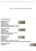 Exam 4- Dysrhythmias EXAM WITH 100&percnt; COMPLETE ANSWERS