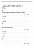 WGU C727 PRE-ASSESSMENT&colon; CYBERSECURITY MANAGEMENT I - STRATEGIC &lpar;CJO2&rpar; PAQG&vert;QUESTIONS AND ANSWERS&vert;2025 UPDATE&vert;100&percnt; CORRECT&period;