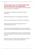 Va Contractors License &vert; 142 Actual Questions And Answers 100&percnt; Correct &vert; New Update 2025