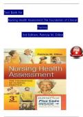 TEST BANK For Nursing Health Assessment The Foundation of Clinical Practice&comma; 3rd Edition by Dillon&comma; Verified Chapters 1 - 27&comma; Complete Newest Version