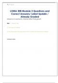 LOMA 308 Module 3 Questions and  Correct Answers&sol; Latest Update &sol;  Already Graded