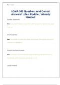 LOMA 308 Questions and Correct  Answers&sol; Latest Update &sol; Already  Graded