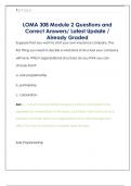 LOMA 308 Questions and Correct Answers&sol; Latest Update &sol; Already Graded