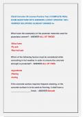 CSLB Concrete C8 License Practice Test 2 COMPLETE REAL  EXAM QUESTIONS WITH ANSWERS LATEST UPDATED 100&percnt;  VERIFIED SOLUTIONS &sol;ALREADY GRADED A&plus;