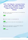 WGU C165 Objective Assessment Review &lpar;Latest 2025&sol; 2026 Update&rpar; Integrated Physical Sciences &vert;Questions & Answers&vert; Grade A&vert; 100&percnt; Correct &lpar;Verified Solution&rpar;