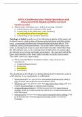 APEA Cardiovascular Study Questions and Answers&vert;2025 Update&vert;100&percnt; Correct&period;