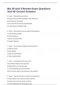 Bio 20 Unit 3 Review Exam Questions And All Correct Answers&period;