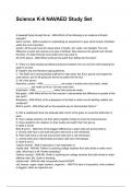 Science K-6 NAVAED Study Set QUESTIONS WITH DETAILED VERIFIED ANSWERS &lpar;100&percnt; CORRECT ANSWERS&rpar; &sol;ALREADY GRADED A&plus;