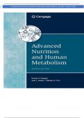 TEST BANK MANUAL  ADVANCED NUTRITION AND HUMAN METABOLISM 8E SAREEN GROPPER&comma; JACK SMITH&comma; TIMOTHY CARR &lpar;TEST BANK ALL CHAPTERS&comma; 100&percnt; ORIGINAL VERIFIED&comma; A&plus; GRADE&rpar; ANSWERS AT THE END OF EACH CHAPTER