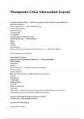 Therapeutic Crisis Intervention Cornell QUESTIONS WITH DETAILED VERIFIED ANSWERS &lpar;100&percnt; CORRECT ANSWERS&rpar; &sol;ALREADY GRADED A&plus;