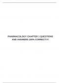 PHARMACOLOGY FINAL EXAM BUNDLE&lpar;COMPLETE PACKAGE DEAL&rpar;QUESTIONS AND ANSWERS 100&percnt; CORRECT