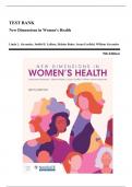 Test Bank - New Dimensions in Women's Health&comma; 9th Edition &lpar;Alexander&comma; 2025&rpar;&comma; Chapter 1-15 &vert; All Chapters