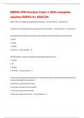 NBPHE CPH Practice Exam 1 With complete solution RATED A&plus; 2025&sol;26