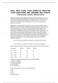 BIOL 2053 FINAL EXAM COMPLETE PRACTICE EXAM QUESTIONS AND ANSWERS NEW UPDATE Louisiana State University