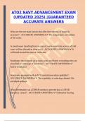 ATO2 NAVY ADVANCEMENT EXAM &lpar;UPDATED 2025&rpar; &vert;GUARANTEED ACCURATE ANSWERS