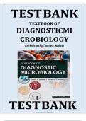 TEST BANK For Textbook Of Diagnostic Microbiology&comma; 7th Edition By Connie R&period; Mahon&comma; Verified Chapters 1 - 41&comma; Complete Newest Version