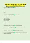 NCE&sol;NBCC UPDATED  ACTUAL  Exam  Questions And CORRECT Answers