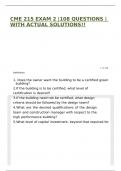 CME 215 EXAM 2 &vert;108 QUESTIONS &vert; WITH ACTUAL SOLUTIONS&excl;&excl;