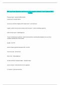 ASCP BOC Exam Questions and answers with complete solutions Latest Updated 2025 &vert; Verified