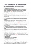 CDEO Exam Prep &lpar;2025&rpar; update&comma; Questions and Answers&period;