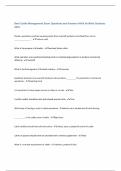 Beef Cattle Management Exam Questions and Answers With Verified Solutions 2025