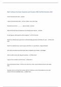 Beef- Culinary Arts Exam Questions and Answers With Verified Solutions 2025