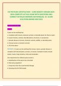 OH PESTICIDE CERTIFICATION &ndash; CORE NEWEST VERSION 2025 2026 COMPLETE ACTUAL EXAM WITH QUESTIONS AND  CORRECT DETAILED ANSWERS &lpar;RATIONALES&rpar;  &lpar;A&plus; GUIDE  SOLUTION&rpar; BRAND NEW 2025 